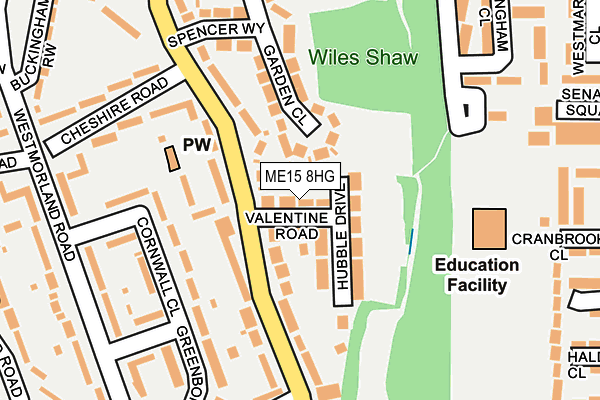 ME15 8HG map - OS OpenMap – Local (Ordnance Survey)