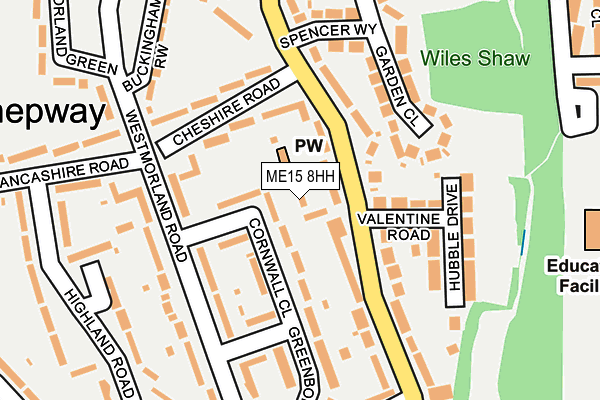 ME15 8HH map - OS OpenMap – Local (Ordnance Survey) ME15 8HH map - OS OpenMap – Local (Ordnance Survey)