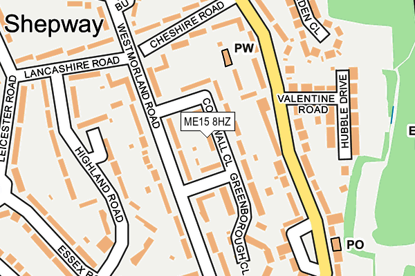 ME15 8HZ map - OS OpenMap – Local (Ordnance Survey) ME15 8HZ map - OS OpenMap – Local (Ordnance Survey)