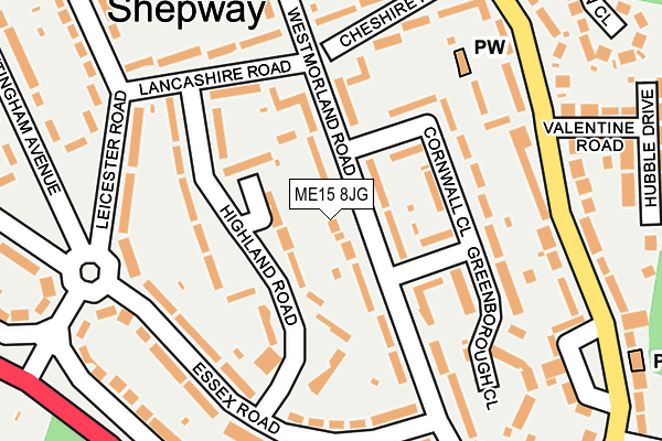 ME15 8JG map - OS OpenMap – Local (Ordnance Survey) ME15 8JG map - OS OpenMap – Local (Ordnance Survey)