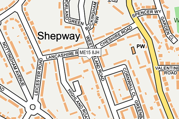 ME15 8JH map - OS OpenMap – Local (Ordnance Survey) ME15 8JH map - OS OpenMap – Local (Ordnance Survey)