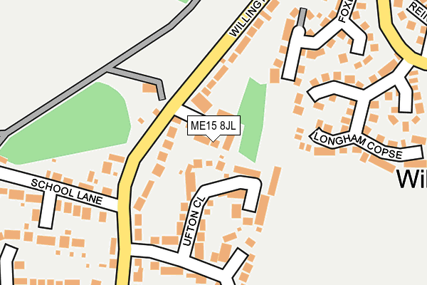 ME15 8JL map - OS OpenMap – Local (Ordnance Survey) ME15 8JL map - OS OpenMap – Local (Ordnance Survey)