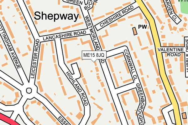 ME15 8JQ map - OS OpenMap – Local (Ordnance Survey) ME15 8JQ map - OS OpenMap – Local (Ordnance Survey)