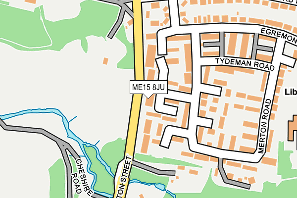 ME15 8JU map - OS OpenMap – Local (Ordnance Survey) ME15 8JU map - OS OpenMap – Local (Ordnance Survey)