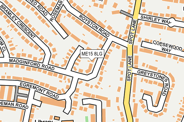 ME15 8LG map - OS OpenMap – Local (Ordnance Survey) ME15 8LG map - OS OpenMap – Local (Ordnance Survey)