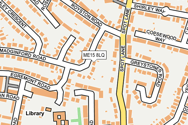ME15 8LQ map - OS OpenMap – Local (Ordnance Survey) ME15 8LQ map - OS OpenMap – Local (Ordnance Survey)