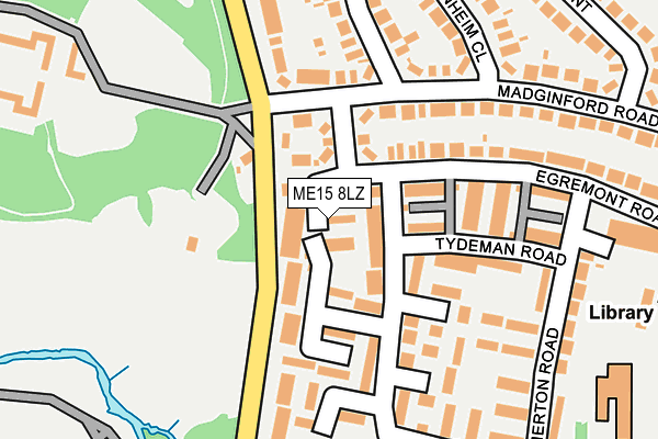 ME15 8LZ map - OS OpenMap – Local (Ordnance Survey) ME15 8LZ map - OS OpenMap – Local (Ordnance Survey)