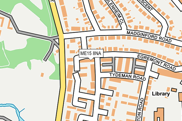 ME15 8NA map - OS OpenMap – Local (Ordnance Survey) ME15 8NA map - OS OpenMap – Local (Ordnance Survey)