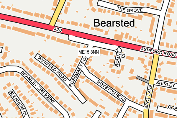 ME15 8NN map - OS OpenMap – Local (Ordnance Survey)