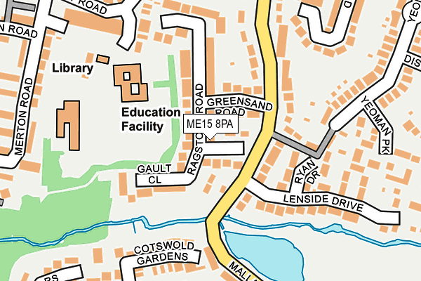 ME15 8PA map - OS OpenMap – Local (Ordnance Survey) ME15 8PA map - OS OpenMap – Local (Ordnance Survey)