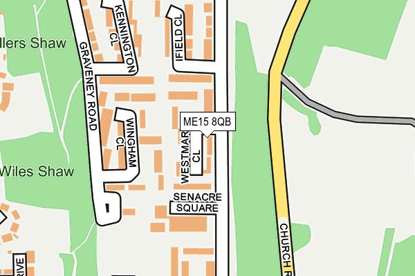 ME15 8QB map - OS OpenMap – Local (Ordnance Survey) ME15 8QB map - OS OpenMap – Local (Ordnance Survey)