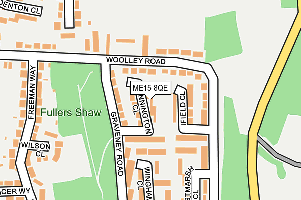 ME15 8QE map - OS OpenMap – Local (Ordnance Survey) ME15 8QE map - OS OpenMap – Local (Ordnance Survey)