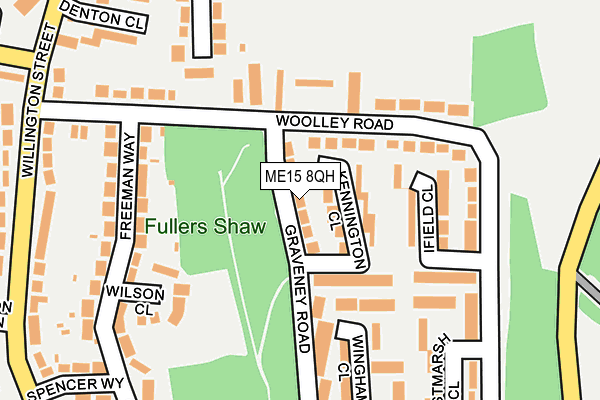ME15 8QH map - OS OpenMap – Local (Ordnance Survey) ME15 8QH map - OS OpenMap – Local (Ordnance Survey)