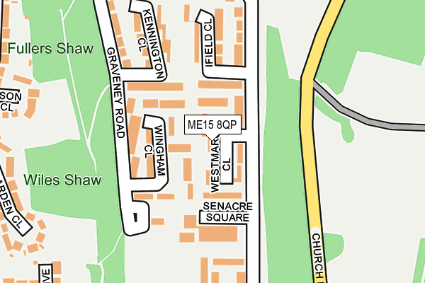 ME15 8QP map - OS OpenMap – Local (Ordnance Survey) ME15 8QP map - OS OpenMap – Local (Ordnance Survey)