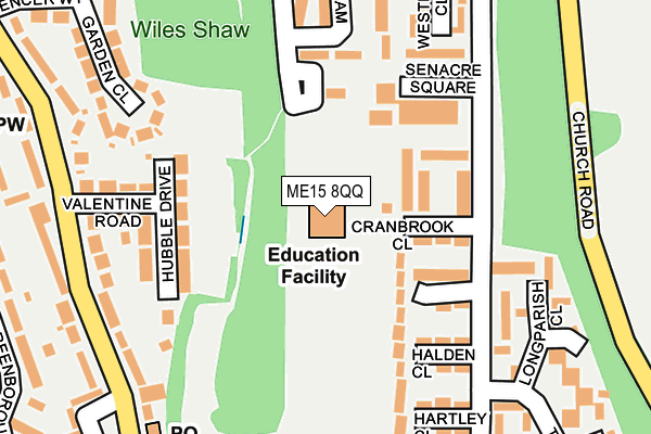 ME15 8QQ map - OS OpenMap – Local (Ordnance Survey)
