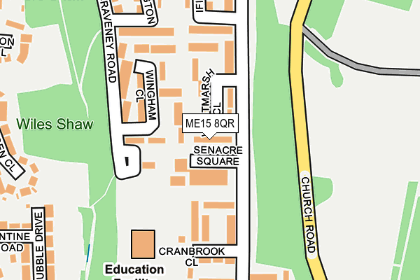 ME15 8QR map - OS OpenMap – Local (Ordnance Survey) ME15 8QR map - OS OpenMap – Local (Ordnance Survey)