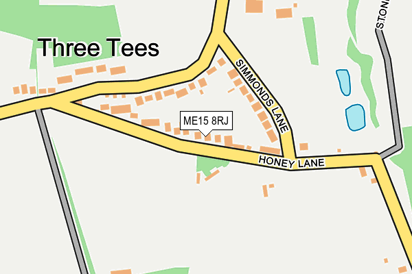 ME15 8RJ map - OS OpenMap – Local (Ordnance Survey) ME15 8RJ map - OS OpenMap – Local (Ordnance Survey)