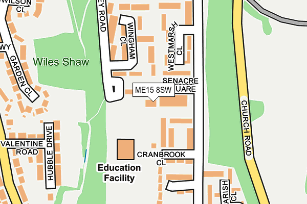 ME15 8SW map - OS OpenMap – Local (Ordnance Survey) ME15 8SW map - OS OpenMap – Local (Ordnance Survey)