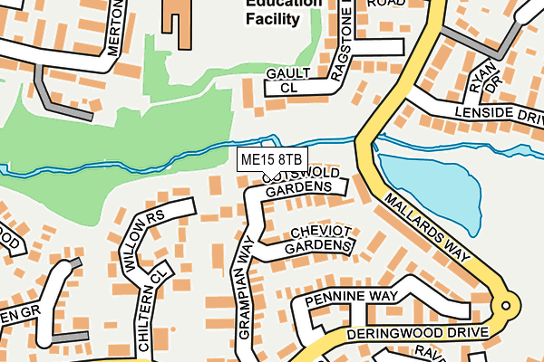 ME15 8TB map - OS OpenMap – Local (Ordnance Survey) ME15 8TB map - OS OpenMap – Local (Ordnance Survey)