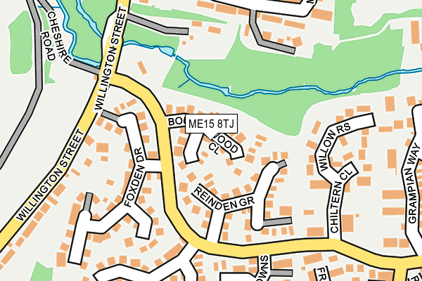 ME15 8TJ map - OS OpenMap – Local (Ordnance Survey) ME15 8TJ map - OS OpenMap – Local (Ordnance Survey)