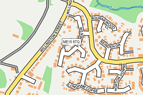 ME15 8TQ map - OS OpenMap – Local (Ordnance Survey) ME15 8TQ map - OS OpenMap – Local (Ordnance Survey)