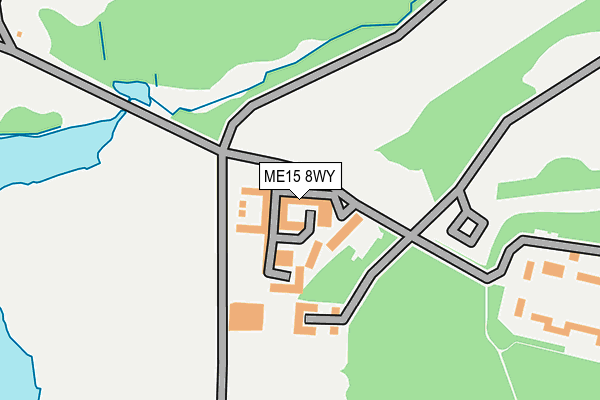 ME15 8WY map - OS OpenMap – Local (Ordnance Survey)