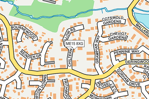ME15 8XG map - OS OpenMap – Local (Ordnance Survey) ME15 8XG map - OS OpenMap – Local (Ordnance Survey)