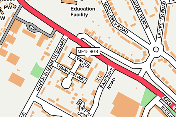 ME15 9GB map - OS OpenMap – Local (Ordnance Survey) ME15 9GB map - OS OpenMap – Local (Ordnance Survey)