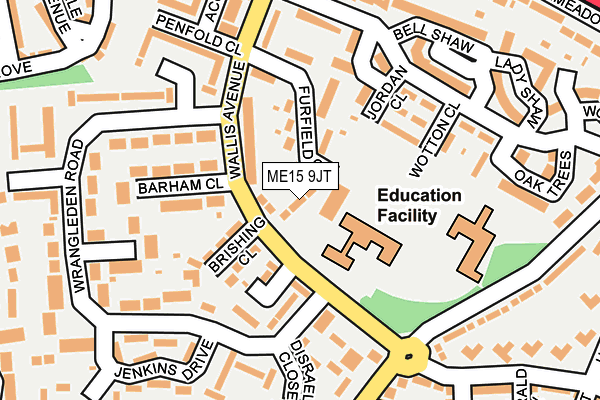 ME15 9JT map - OS OpenMap – Local (Ordnance Survey) ME15 9JT map - OS OpenMap – Local (Ordnance Survey)