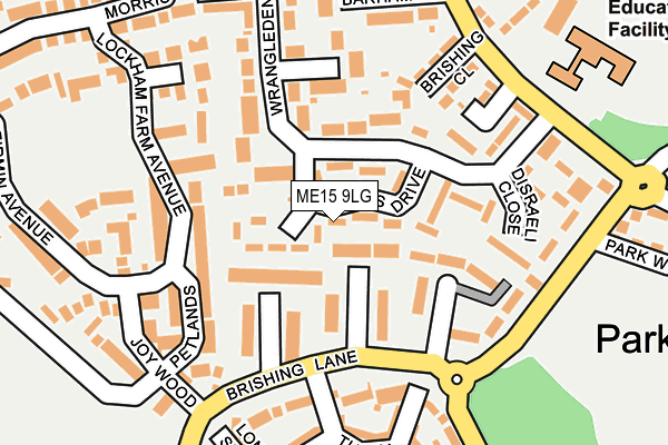ME15 9LG map - OS OpenMap – Local (Ordnance Survey) ME15 9LG map - OS OpenMap – Local (Ordnance Survey)