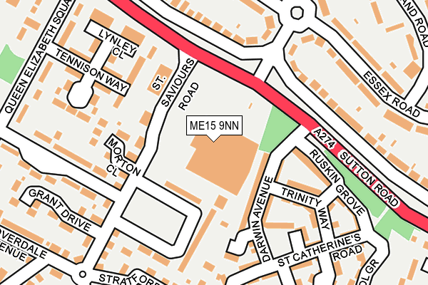 ME15 9NN map - OS OpenMap – Local (Ordnance Survey) ME15 9NN map - OS OpenMap – Local (Ordnance Survey)