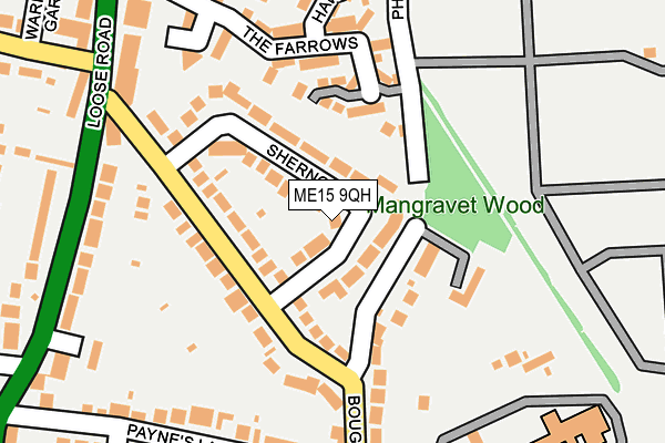 ME15 9QH map - OS OpenMap – Local (Ordnance Survey) ME15 9QH map - OS OpenMap – Local (Ordnance Survey)