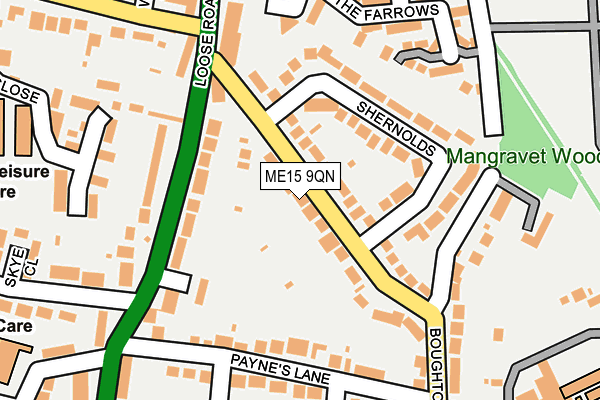 ME15 9QN map - OS OpenMap – Local (Ordnance Survey) ME15 9QN map - OS OpenMap – Local (Ordnance Survey)