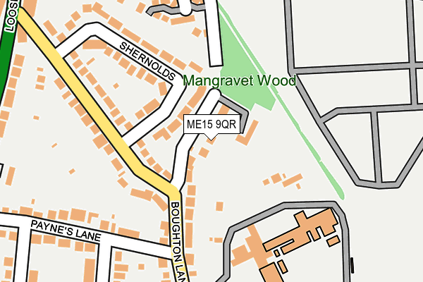 ME15 9QR map - OS OpenMap – Local (Ordnance Survey) ME15 9QR map - OS OpenMap – Local (Ordnance Survey)
