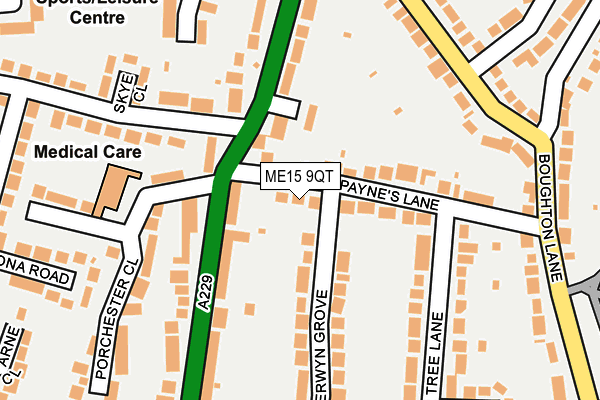 ME15 9QT map - OS OpenMap – Local (Ordnance Survey) ME15 9QT map - OS OpenMap – Local (Ordnance Survey)