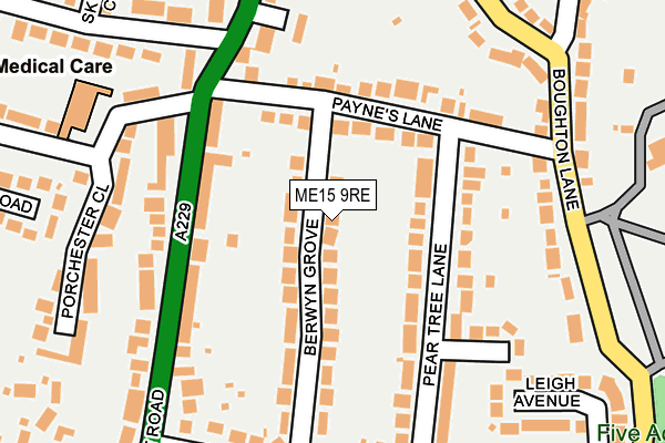 ME15 9RE map - OS OpenMap – Local (Ordnance Survey) ME15 9RE map - OS OpenMap – Local (Ordnance Survey)