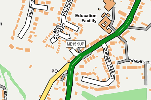 ME15 9UP map - OS OpenMap – Local (Ordnance Survey) ME15 9UP map - OS OpenMap – Local (Ordnance Survey)