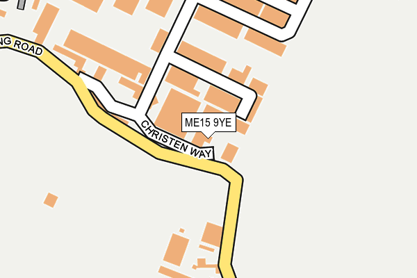 ME15 9YE map - OS OpenMap – Local (Ordnance Survey) ME15 9YE map - OS OpenMap – Local (Ordnance Survey)