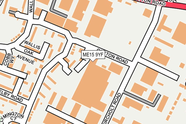 ME15 9YF map - OS OpenMap – Local (Ordnance Survey) ME15 9YF map - OS OpenMap – Local (Ordnance Survey)