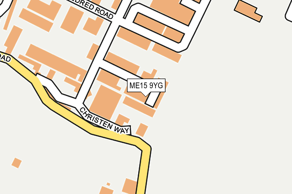 ME15 9YG map - OS OpenMap – Local (Ordnance Survey)