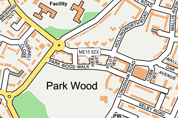 ME15 9ZX map - OS OpenMap – Local (Ordnance Survey) ME15 9ZX map - OS OpenMap – Local (Ordnance Survey)