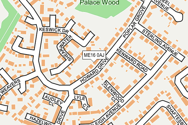 ME16 0AJ map - OS OpenMap – Local (Ordnance Survey) ME16 0AJ map - OS OpenMap – Local (Ordnance Survey)