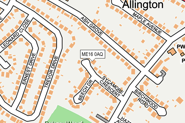 ME16 0AQ map - OS OpenMap – Local (Ordnance Survey) ME16 0AQ map - OS OpenMap – Local (Ordnance Survey)