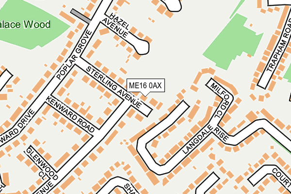 ME16 0AX map - OS OpenMap – Local (Ordnance Survey) ME16 0AX map - OS OpenMap – Local (Ordnance Survey)