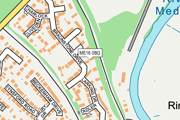 ME16 0BQ map - OS OpenMap – Local (Ordnance Survey) ME16 0BQ map - OS OpenMap – Local (Ordnance Survey)