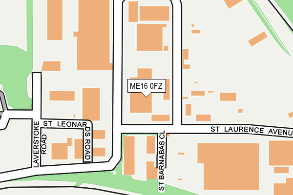 ME16 0FZ map - OS OpenMap – Local (Ordnance Survey) ME16 0FZ map - OS OpenMap – Local (Ordnance Survey)