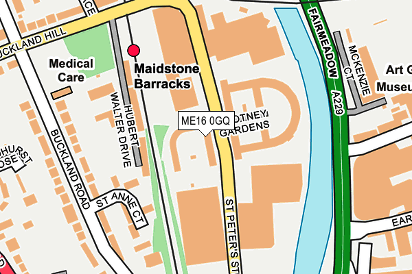 ME16 0GQ map - OS OpenMap – Local (Ordnance Survey) ME16 0GQ map - OS OpenMap – Local (Ordnance Survey)