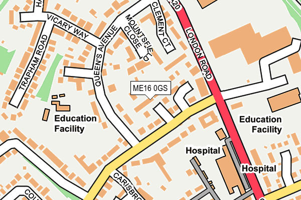 ME16 0GS map - OS OpenMap – Local (Ordnance Survey) ME16 0GS map - OS OpenMap – Local (Ordnance Survey)