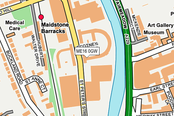 ME16 0GW map - OS OpenMap – Local (Ordnance Survey) ME16 0GW map - OS OpenMap – Local (Ordnance Survey)