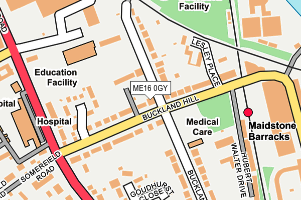 ME16 0GY map - OS OpenMap – Local (Ordnance Survey) ME16 0GY map - OS OpenMap – Local (Ordnance Survey)